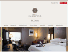 Tablet Screenshot of hotelmarshfield.com